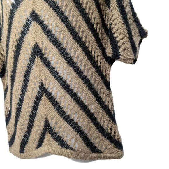 WOODEN SHIPS Mohair Blend Open Knit Sweater S/M - Picture 3 of 6